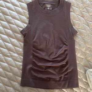 Athleta Chocolate Sleeveless Muscle Tee